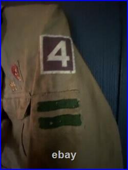 Vintage 1930's Boy Scout Safari Style Jacket With 22 Patches