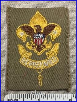 Vintage 1930s FIRST CLASS Boy Scout Rank Badge PATCH BSA Twill Uniform Camp