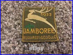 Vintage 1933 JAMBOREE BUDAPEST Boy Scouts Patch