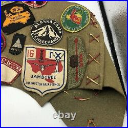 Vintage 1940s 1950s BSA Boy Scout Camp Badge Patch Vest Indianapolis Indiana