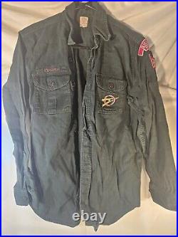 Vintage 1940s-50s Boyscout Shirts, Patches And Button Lot