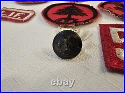 Vintage 1940s-50s Boyscout Shirts, Patches And Button Lot