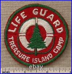 Vintage 1940s-50s LIFE GUARD Treasure Island Camp Boy Scout PATCH BSA Scouting