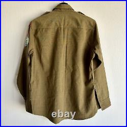 Vintage 1940s BSA Boy Scout Shirt Patched Santa Clara, CA WWII Army Officer