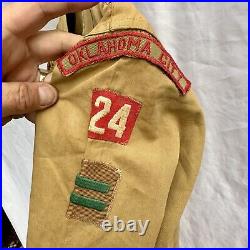 Vintage 1940s Boy Scouts Of America BSA Uniform Eagle Scout Felt Patches OK City