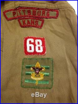Vintage 1940s Eagle Scout Boy Scouts BSA Shirt Badges Patches