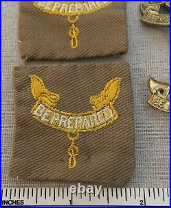 Vintage 1940s FIRST & SECOND CLASS Boy Scout Rank PATCHES & PINS BSA Badge