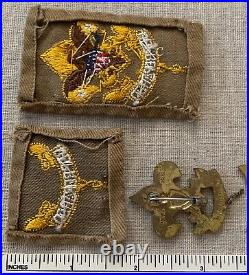 Vintage 1940s FIRST & SECOND CLASS Boy Scout Rank PATCHES & PINS BSA Badge