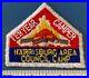 Vintage-1940s-HARRISBURG-AREA-COUNCIL-CAMP-Ten-Year-Camper-Boy-Scout-PATCH-BSA-01-gar