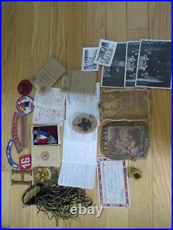 Vintage 1943-1952 Boy Scout One Person Named Group Cards Medal Photographs Etc