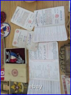 Vintage 1943-1952 Boy Scout One Person Named Group Cards Medal Photographs Etc