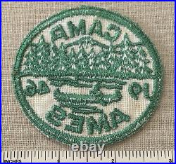 Vintage 1946 CAMP AMES Boy Scout Camper PATCH BSA Uniform Badge New Jersey NJ