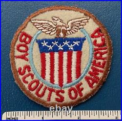 Vintage 1947 WORLD JAMBOREE Boy Scouts of America Contingent PATCH BSA US Felt