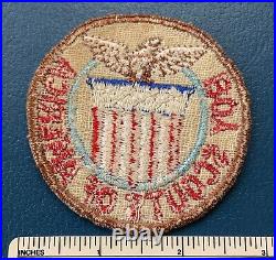 Vintage 1947 WORLD JAMBOREE Boy Scouts of America Contingent PATCH BSA US Felt