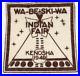 Vintage-1949-Wa-Be-Ski-Wa-Indian-Fair-Felt-Patch-Kenosha-Wisconsin-Boy-Scouts-01-ee