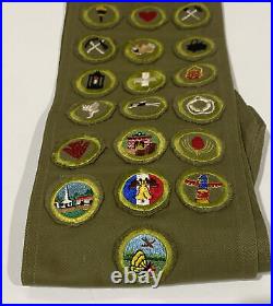 Vintage 1950's Boy Scout Patches Tie Sash Order of the Arrow Mixed Lot