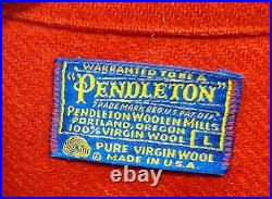 Vintage 1950's, Boy Scouts, Pendleton Wool, Jacket Black Bull Patch Large