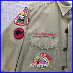 Vintage 1950's Boy Scouts of America Shirt with Patches-Portland Oregon Council