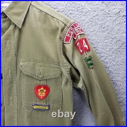 Vintage 1950's Boy Scouts of America Shirt with Patches-Portland Oregon Council