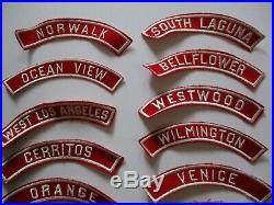 Vintage 1950's To 1960's Nos Boy Scout Patch Lot California B. S. A. Mixed Areas
