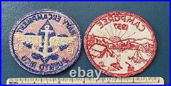 Vintage 1950s BOY SCOUTS PUERTO RICO Camp PATCHES Explorer Navy Encampment