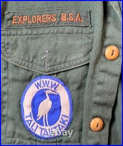 Vintage 1950s BSA Boy Scouts Explorers Uniform OA R3 Tali Taktaki 70 Patch