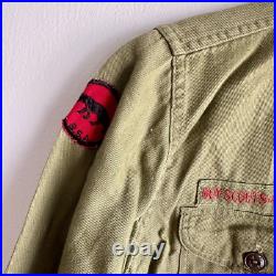 Vintage 1950s BSA Boy Scouts Patched Shirt Westchester Pepperdine California