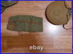 Vintage 1950s Boy Scout Lot Original Ulster Knife, Shirt, Pants, Patches