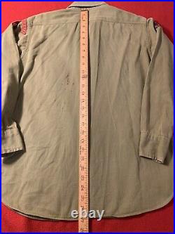Vintage 1950s Boy Scout shirt with patches 1953 50s Vtg Mens Small Uniform