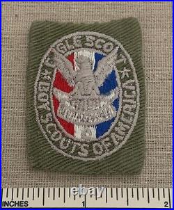 Vintage 1950s EAGLE RANk Boy Scout Uniform Badge PATCH BSA Shirt Sash Scouting