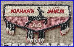 Vintage 1950s OA KWAHADI LODGE 78 Order of the Arrow Flap PATCH WWW Boy Scout