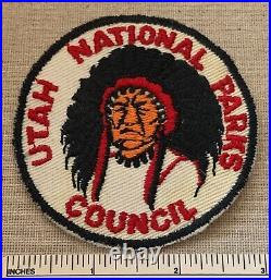 Vintage 1950s UTAH NATIONAL PARKS COUNCIL Boy Scout PATCH BSA CP Badge Camp