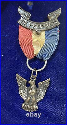 Vintage 1954 Boy Scout Eagle Scout Pin Patch Certificate