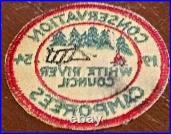 Vintage 1954 Boy Scouts Of America White River Conservation Camporees Patch BSA