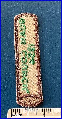 Vintage 1954 GUAM COUNCIL Boy Scout Log Segment PATCH BSA CP Uniform Badge Camp