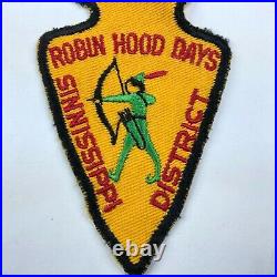 Vintage 1957 Sinnissippi District Robin Hood Days Boy Scouts Of America Patch