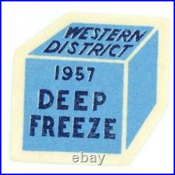 Vintage 1957 Western District Deep Freeze Felt Patch Boy Scouts BSA