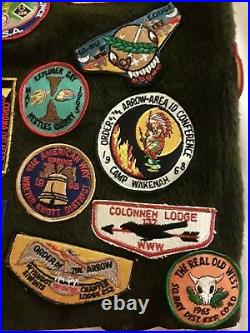 Vintage 1960's BSA Boy Scouts Camp Patches Vest
