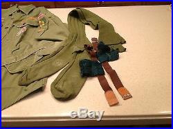 Vintage 1960's Boys Scouts Of America Uniform Patches Eagle Scout Green