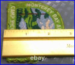 Vintage 1960s Boy Scout Monterey Bay California Pico Blanco Camp Patch ID Card