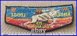 Vintage 1960s OA AH SKA Lodge 213 713 Order of the Arrow Flap PATCH Boy Scout OK
