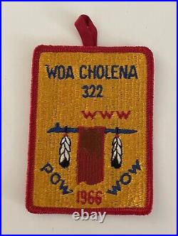 Vintage 1966 Boy Scout BSA WOA Cholena Lodge 322 Pow Wow OA Order Arrow Patch