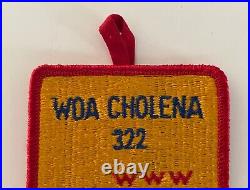 Vintage 1966 Boy Scout BSA WOA Cholena Lodge 322 Pow Wow OA Order Arrow Patch