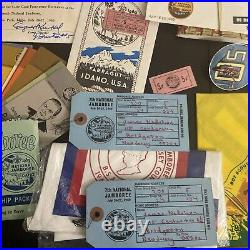 Vintage 1969 Boy Scouts World Jamboree Lot Patch Photo Patch Kerchief Ephemera