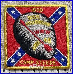 Vintage 1970 Area 6B DIXIE FELLOWSHIP OA Conclave PATCH Camp Steere Boy Scout