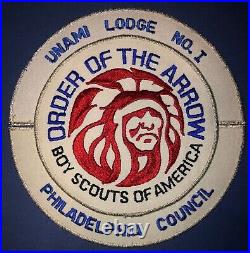 Vintage, 1970's BSA' Unami Lodge No. 1 Order Of The Arrow' 3-Piece Jacket Patch