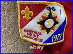 Vintage 1970's Official BOY SCOUTS OF AMERICAL RED WOOL JACKET Patches Pins 14