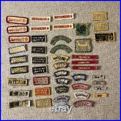 Vintage 1970s BOY SCOUT BSA Patch Lot of 45 Patches