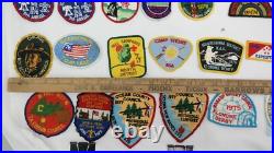 Vintage 1970s Boy Scout Patches Lot Mixed Lot of 70 Patches AL