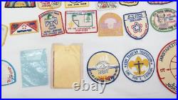Vintage 1970s Boy Scout Patches Lot Mixed Lot of 70 Patches AL